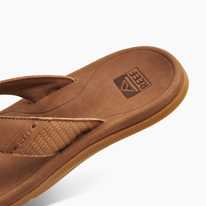 REEF Leather Santa Ana Sandal-Brown