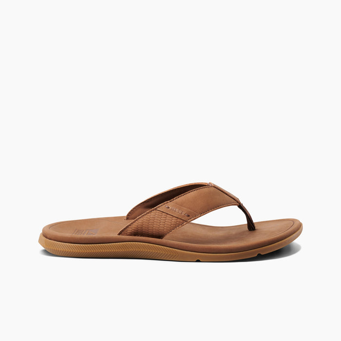 REEF Leather Santa Ana Sandal-Brown