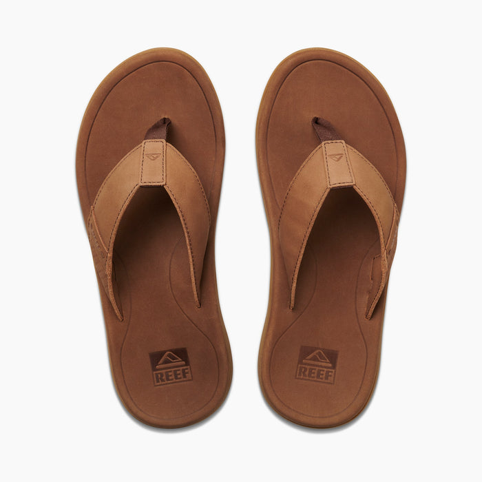 REEF Leather Santa Ana Sandal-Brown