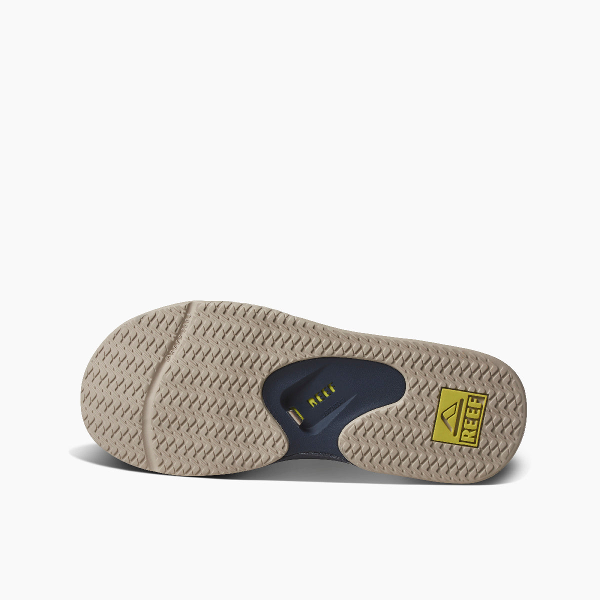 REEF Fanning Sandal-Navy/Oak/Lime