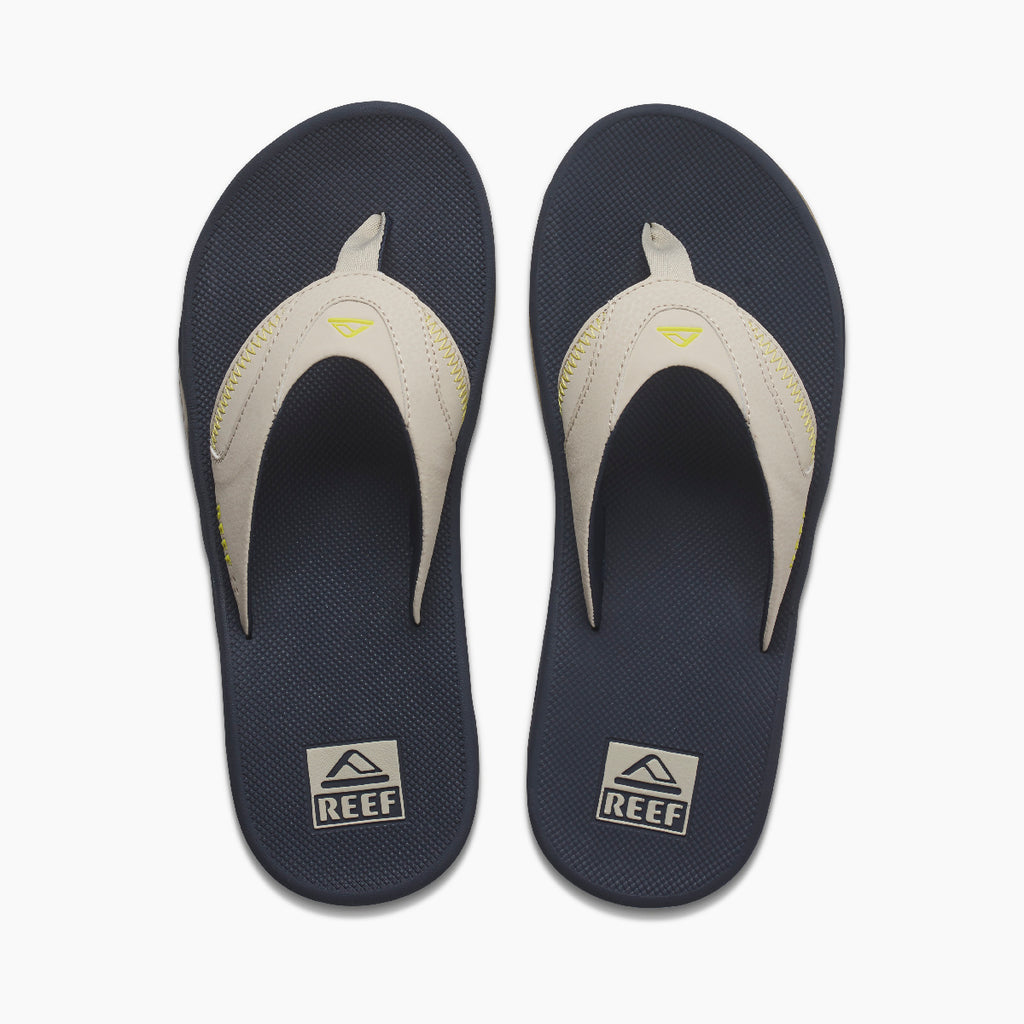 REEF Fanning Sandal-Navy/Oak/Lime