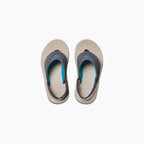 REEF Little Fanning Sandal-Grey/Aqua/Oak