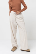 Rhythm Classic Drawstring Pants-Oat