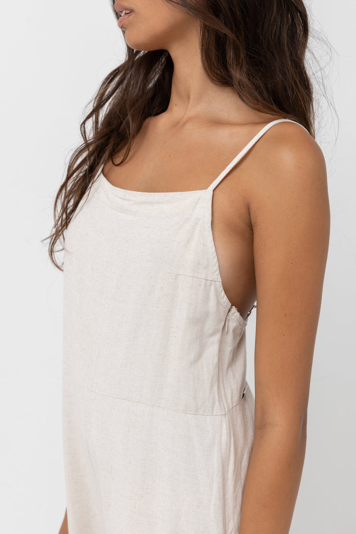 Rhythm Classic Jumpsuit Romper-Oat