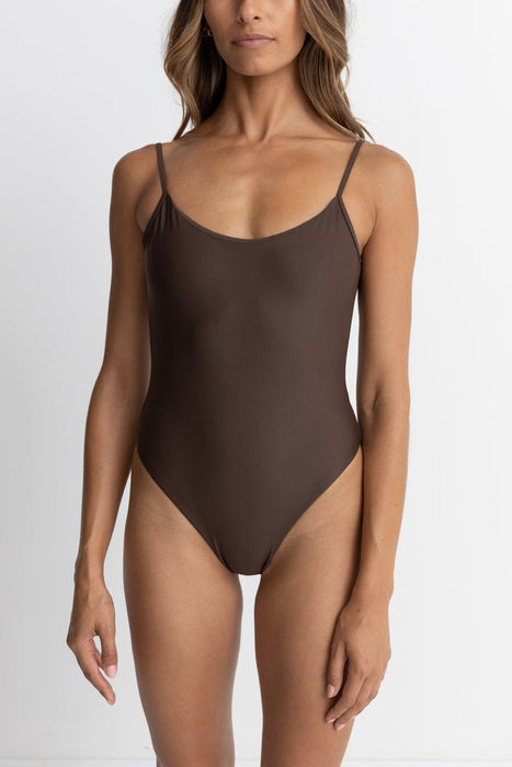 Rhythm Classic Minimal One Piece-Chocolate