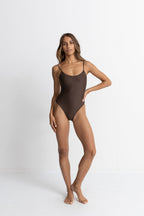 Rhythm Classic Minimal One Piece-Chocolate