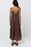Rhythm Classic Tiered Midi Dress-Chocolate
