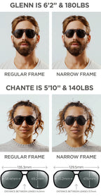 Ombraz Classics Narrow Sunglasses-Tortoise/Brown Polar