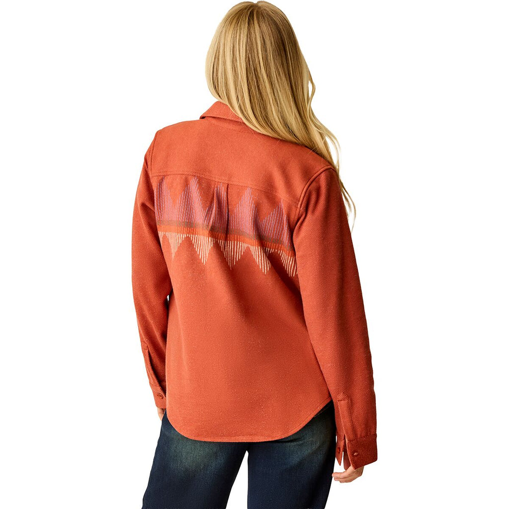 Carve Designs Fairbanks Supersoft L/S Shirt-Copper Zig Zag