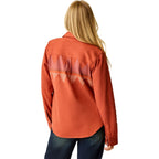 Carve Designs Fairbanks Supersoft L/S Shirt-Copper Zig Zag