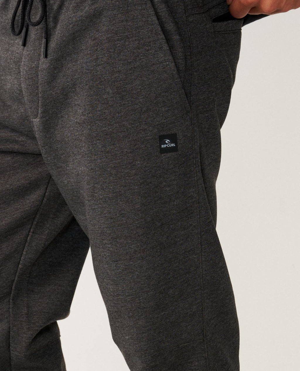 Rip Curl Anti Series Departed Track Pants-Charcoal Marle