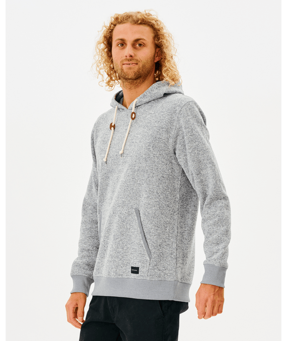 Rip Curl Crescent Hooded Sweatshirt Grey Marle REAL Watersports
