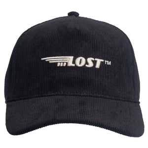Lost Winged Corduroy Hat-Black