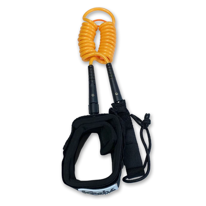 Kaohi Double Coil Calf Leash-Orange-6' x 5.5mm