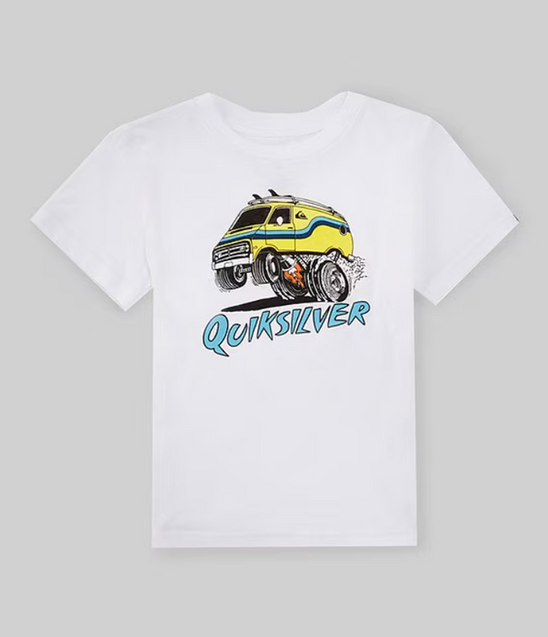 Quiksilver Boys Monster Van Tee-White