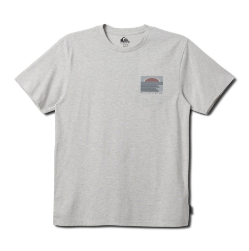 Quiksilver Incoming Mod Tee-Silver White Heather