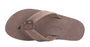 Rainbow Single Layer Leather Sandal-Expresso