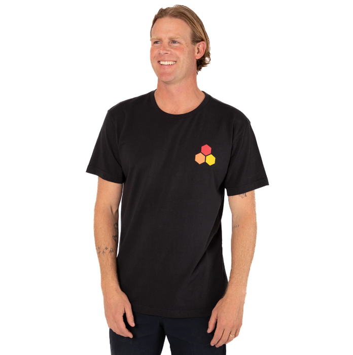 Channel Islands Curren Hex Tee-True Black