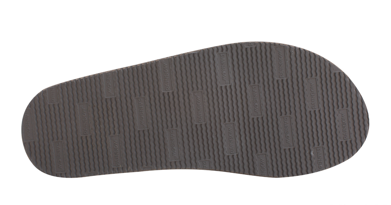 Rainbow Single Layer Leather Sandal-Expresso