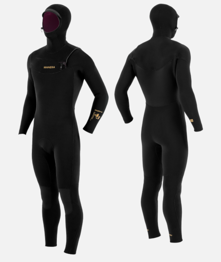 Manera Seafarer 4/3 Hooded Wetsuit-Black