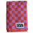 Local Beach Checker Beach & Bath Towel-Coral/Lavender