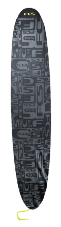 FCS Stretch Long Board Boardbag-Coal/Lime