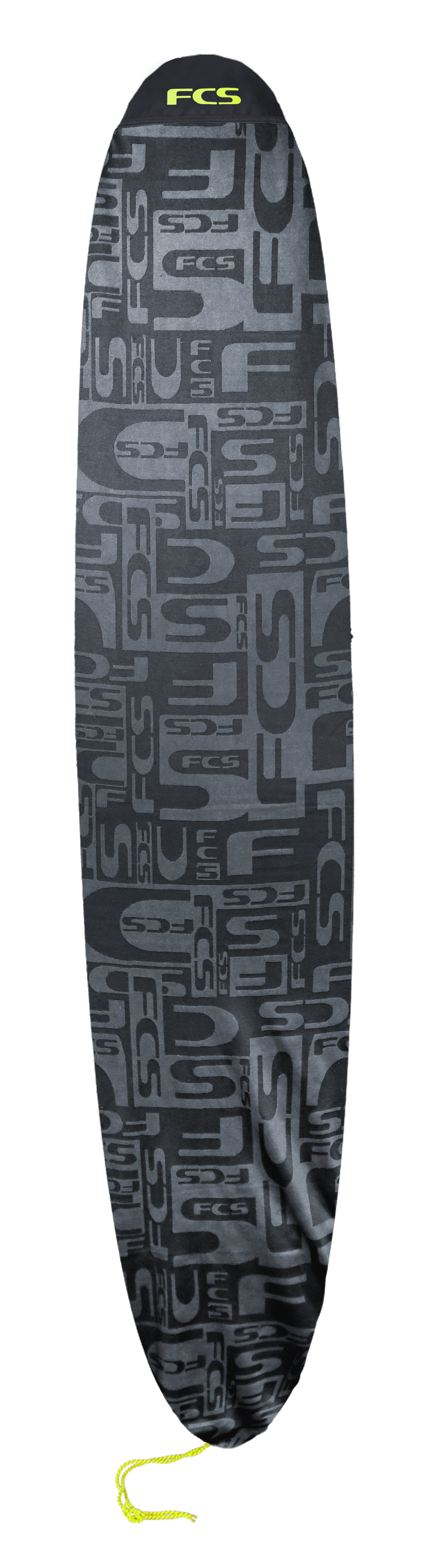FCS Stretch Long Board Boardbag-Coal/Lime
