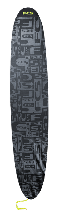 FCS Stretch Long Board Boardbag-Coal/Lime