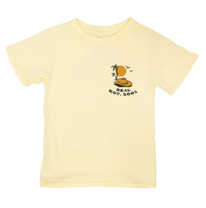REAL Youth Cowabunga Partner Tee-Plantain Yellow— Alternate View