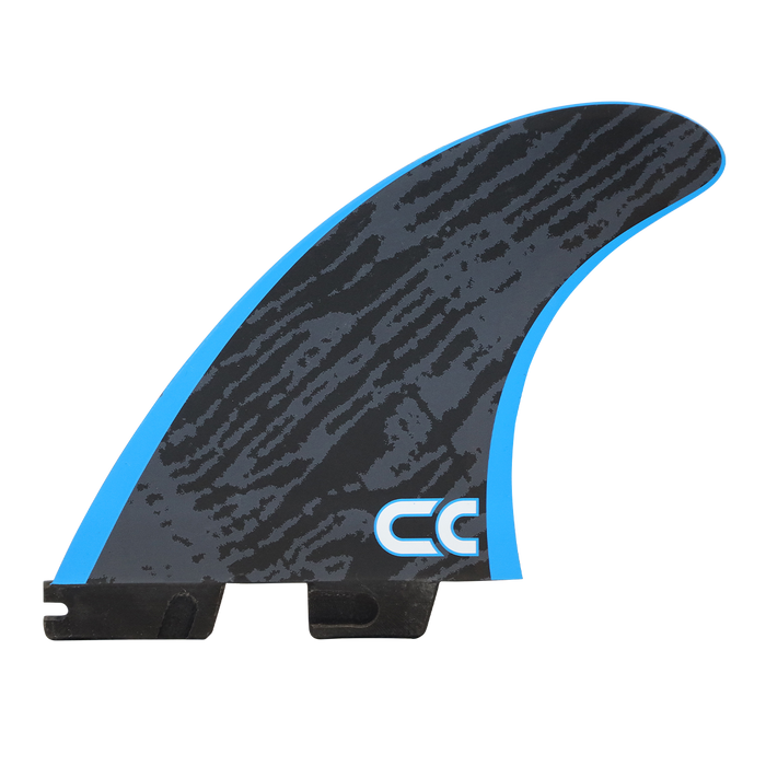 FCS II Crosby Colapinto PC Tri Fin Set-Black Blue-Large