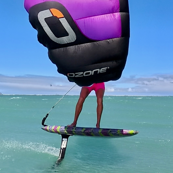 Kaohi INVIZ + Coil Cover Parawing Carabiner Leash-4'+30" x 7mm