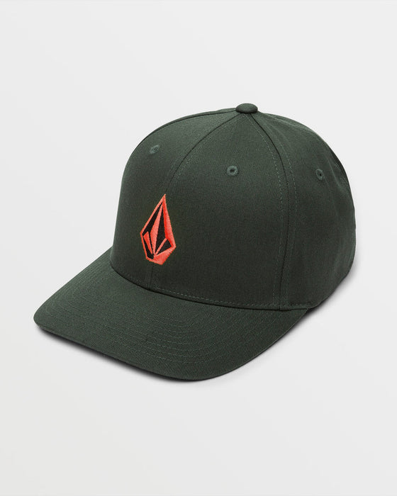 Volcom Full Stone Flexfit Hat Hat-Dark Forest