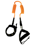 Kaohi Double Coil Ankle Leash-Orange-6' x 8mm