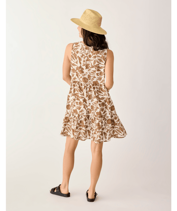 Carve Designs Nellie Linen Dress-Rum Print