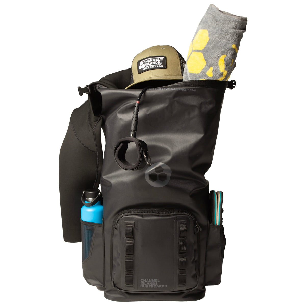Channel Islands Dry Pack Light 35L Backpack-Black