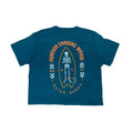 REAL Forever Shredder Crop Tee-Teal