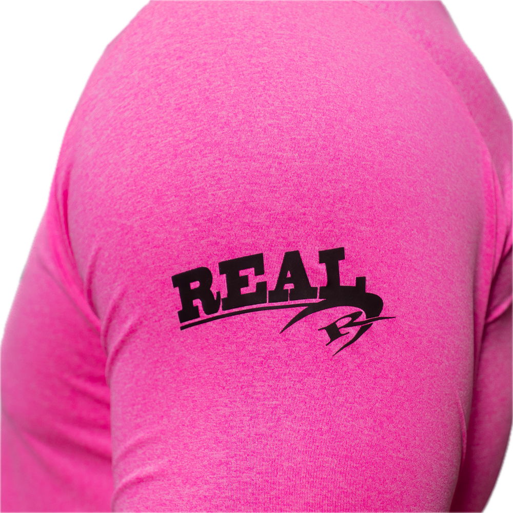Armstrong x REAL UPF Hooded Sun Shirt-Signal Pink