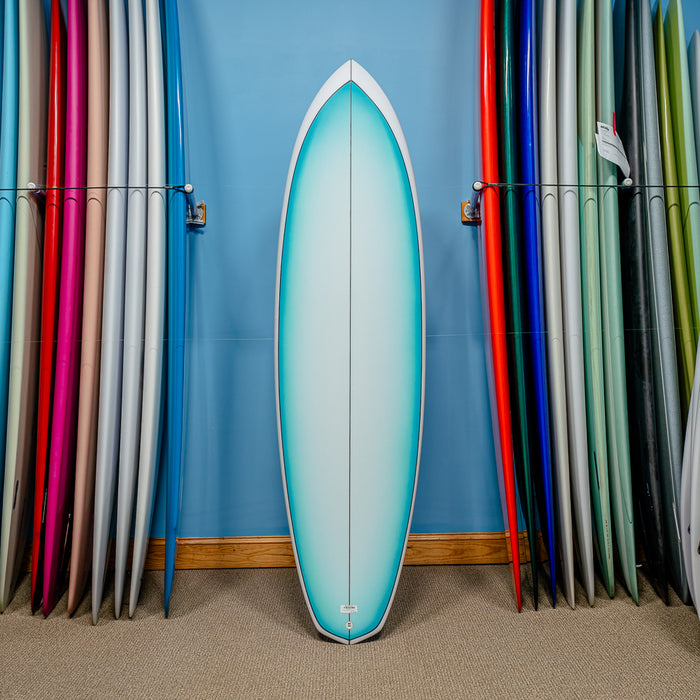 Actual Board: Maurice Cole Reverse Vee Diamond Twin PU/Poly 7'1" (Blem) — 55.6L