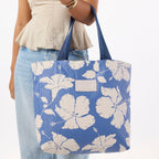 Aloha Collection Salina Tiny Stripe Day Tripper Bag-Navy