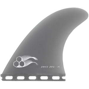 Channel Islands Dane DD2 Fiberglass Tri Fin Set-Black-Large