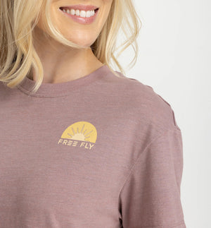 Free Fly Daybreak Tee-Heather Fig