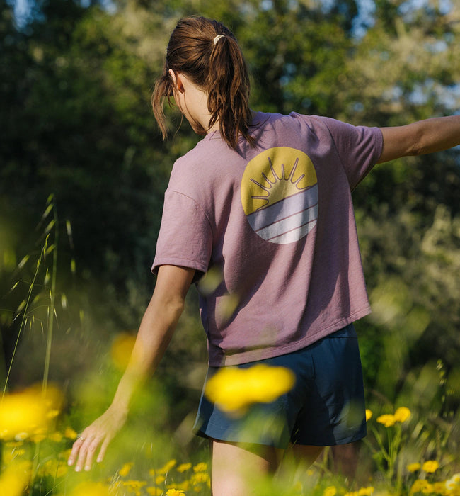 Free Fly Daybreak Tee-Heather Fig