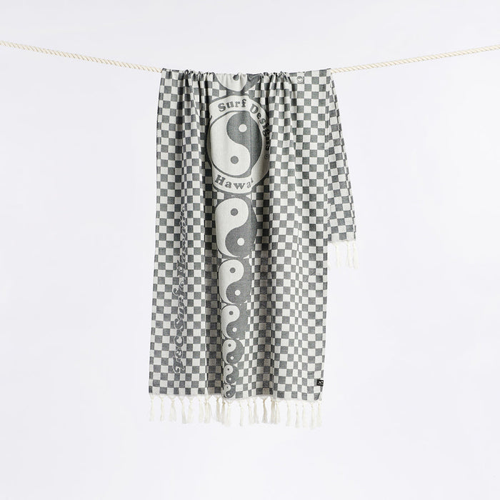 Slowtide Echo Turkish Towel-Black