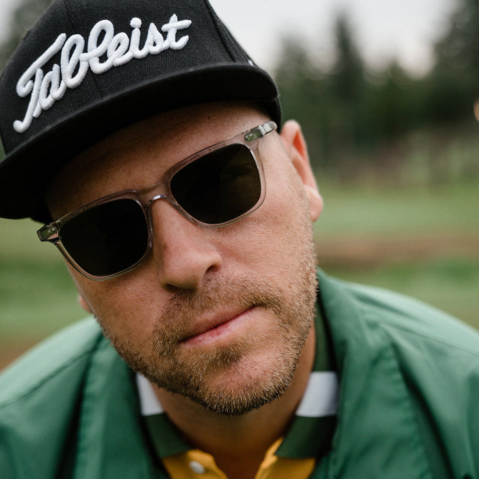Electric Birch Sunglasses-Crystal/Grey Polarized