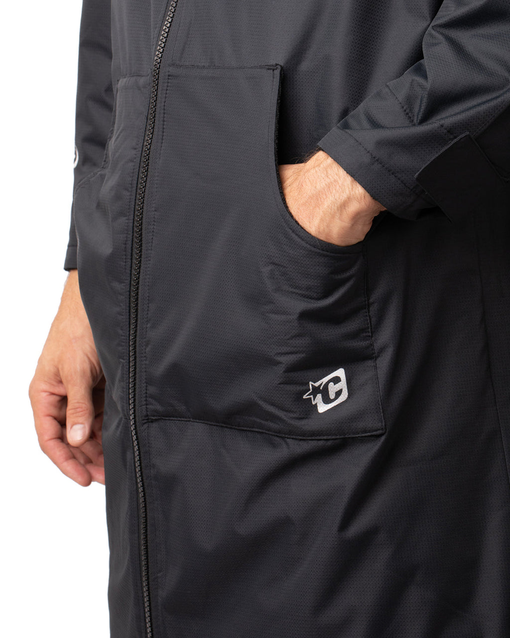 Creatures Offshore Poncho-Black