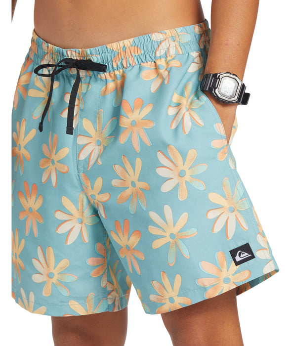 Quiksilver Re-Mix Volley 17 Boardshorts-Cameo Blue