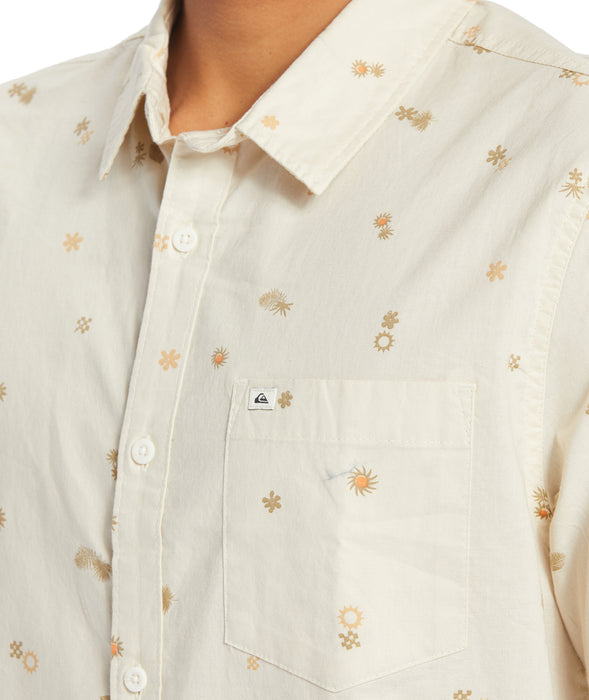 Quiksilver Peaceful Rave S/S Shirt-Birch