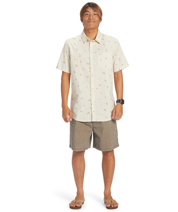 Quiksilver Peaceful Rave S/S Shirt-Birch