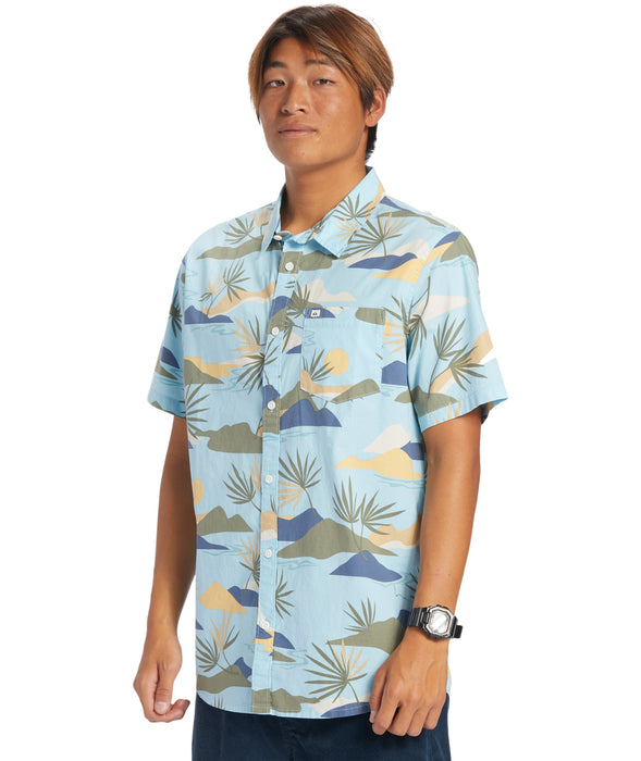 Quiksilver Slow Dazed S/S Shirt-Sky Blue