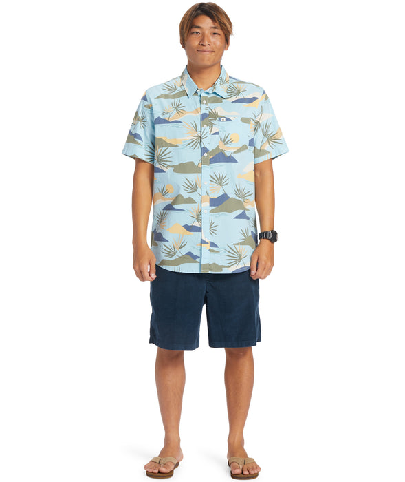 Quiksilver Slow Dazed S/S Shirt-Sky Blue
